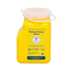 sharps container 500ml - Ace Waste