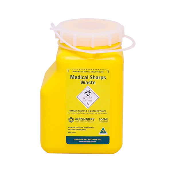 sharps container 500ml - Ace Waste