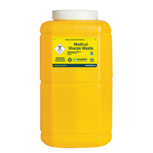 Sharps Container - Standard Large Lid white 150mm