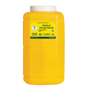 Sharps Container - Standard Large Lid white 150mm