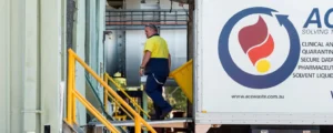 "Hazardous and chemical toxic waste was loaded into the waste facility.