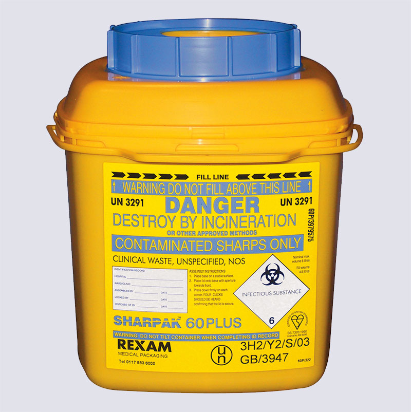 SHARPAK 60 PLUS 6L Sharps Container