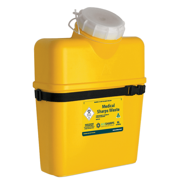 Wall strap, quick release, ideal for non secure areas, suit 8.0 litre sharps container