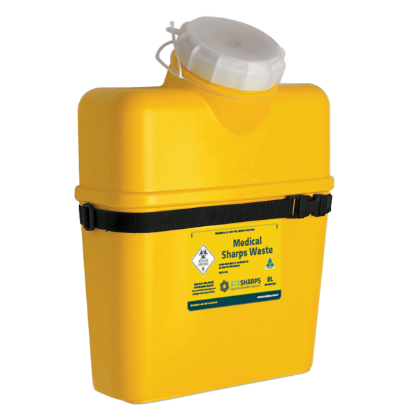 Wall strap, quick release, ideal for non secure areas, suit 8.0 litre sharps container