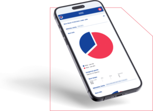 Mobile app showcasing Ace Waste waste management solutions and analytics dashboard.